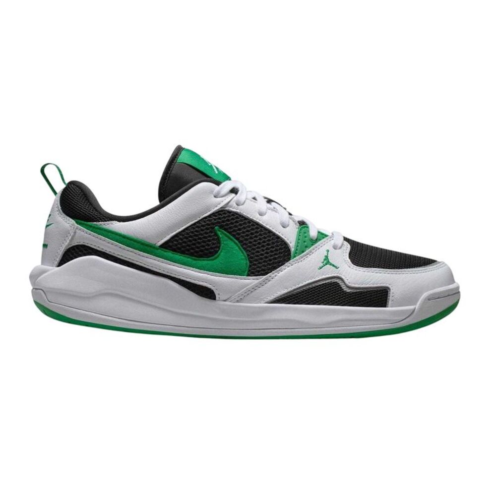 Air Mens CMFT Era Leather Basketball Shoes / Black/Green/White